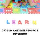 Kit 2 Tapete Didatico Educativo feito De Eva Com Letras e Números 60 Peças Cada