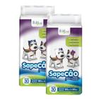 Kit 2 Tapetes Higiênicos Cães Sapecão C/30 Unidades