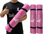 Kit 2 Tapetes Yoga Mat e Exercícios DF1030 50x180cm 5mm Rosa Dafoca Sports