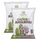 Kit 2 Terra Especial Substrato Para Cacto e Suculentas 2kg Condicionador de Solo Para Arranjo e Cultivo - Nutriplan