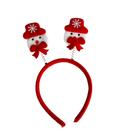 Kit 2 Tiaras Arco Boneco de Neve Natal Decorativo Enfeite