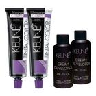 Kit 2 Tintas Keune Ultimate Cover + 2 Ox Cream Dev 6% 20vol