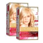 Kit 2 Tintura Creme Imédia Excellence L'oréal Louro Claríssimo 10 Kit