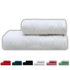 Kit 2 Toalhas Banho Rosto Algodão Grande Macia Felpuda Luxo