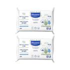 Kit 2 Toalhas de Algodão Bio Mustela 60 Unidades