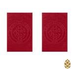 Kit 2 Toalhas De Rosto Jacquard Buettner Inter Vermelho