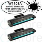 KIT 2 Toner Compatível 105a 105A SEM CHIP W1105a M105 107a 107w 135a M13 MFP135A MFP135W