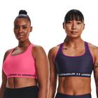 Kit 2 Tops de Treino Feminino Under Armour Crossback Mid Bra