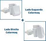 Kit 2 Torneiras Branca Lado Esquerdo + Direito - Colormaq