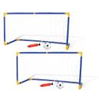 kit 2 Traves de Futebol 120cm com Bola e Bomba PVC Desmontável