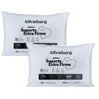 Kit 2 Travesseiros Altenburg Suporte Extra Firme 180 Fios Lavável 50cm x 70cm Branco