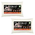 Kit 2 Travesseiros Duoflex NASA-X 45x65x10cm NS3209 Com Espuma Viscoelástica