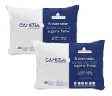 KIT 2 Travesseiros Micro Cotton Camesa Suporte Firme Hotel