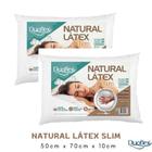 Kit 2 Travesseiros Natural Látex Slim 50x70 - Lavável - LN3100 - Duoflex