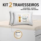 kit 2 Travesseiros pluma 50cmx70cm com zíper