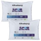 Kit 2 Travesseiros Suporte Super Extra Firme Altenburg 48x68cm Branco