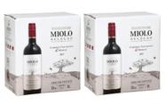 Kit 2 Un Vinho Miolo Seleção Cabernet / Merlot Bag In Box 3 L