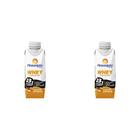 Kit 2 Und Bebida Láctea Whey Piracanjuba Zero Lactose Pasta De Amendoin 250ml