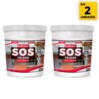 Kit 2 Unidades Fita Multiuso Líquida para Telhados SOS Telhas 900ml - ELASTMENT