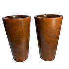 Kit 2 Vaso Decorativo Redondo 60cm De Polietileno Para Plantas E Flores