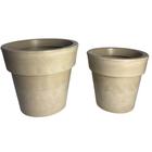 Kit 2 Vasos de Polietileno para Planta Interna e de Jardim