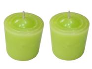 Kit 2 Velas Perfumadas Com Aroma De Capim-Limão - Cor Verde Claro - Jc Plus