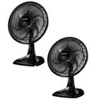 Kit 2 ventilador mondial de mesa 40cm 6pas 220v silencio