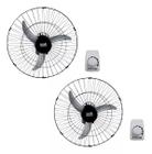 KIT 2 Ventilador Parede Loren Sid Tufão Sprint M3 60cm