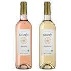 Kit 2 Vinhos Naturalys Rosé e Chardonnay Branco Francês vinícola Gérard Bertrand
