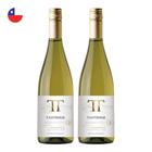 Kit 2 Vinhos Ventisquero Tantehue Chardonnay Branco Chile 750ml