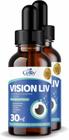 Kit 2 Vision Liv - Astaxantina, Zeaxantina, Luteína, Vitaminas e Zinco 30ml Celliv - Celliv