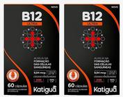 Kit 2 Vitamina B12 Ultra Cianocobalamina 60 Cápsulas Katigua