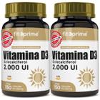 Kit 2 Vitamina D3 2000Ui Colecalciferol Extra 150 Cápsulas - Fitoprime