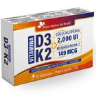 Kit 2 Vitamina D3 2000Ui com K2 149mcg 30 Cápsulas Flora Nativa