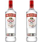 Kit 2 Vodka Smirnoff 998ml Tri destilada Original Caipirinha