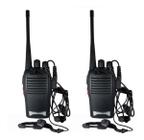 Kit 2 Walkie Talkie Rádio Comunicador Baofeng Segurança Supermercado Construção Civil Empresas