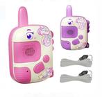 Kit 2 Walkies-Talkies Infantil Colorido com Função Rádio Comunicação