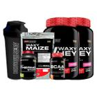 Kit 2 Waxy Whey 900G+ Bcaa 100G Tangerina+ Thermo Start