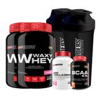 Kit 2 Waxy Whey 900G Mor + Colágeno + Bcaa 100G + 2 Coquet - Bodybuilders