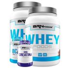 Kit 2 Whey Foods 900G+ Bcaa 100G Tangerina - Brn Foods