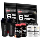 Kit 2 Whey Protein 6 Six 900G+ 2 Bcaa 100G - Bodybuilders