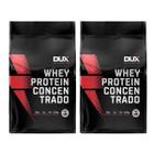 Kit 2 Whey Protein Concentrado 1800g Dux