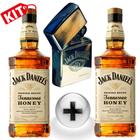 Kit 2 Whisky Jack Daniel's Honey Mel com 1 Isqueiro
