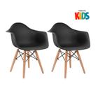 KIT - 2 x cadeiras Eames Junior com apoio de braços - Infantil