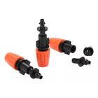 kit 20 bicos nebulizador irrigacao spray nevoa conector reto