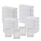 Kit 20 Cestos Organizadores Cozinha Casa Quadratta Branco