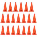 Kit 20 Cones de Agilidade para Demarcacao 28 Cm Laranja Liveup Sports