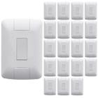 Kit 20 Conjunto Interruptor Simples Tramontina Aria