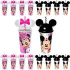 Kit 20 Copos Minnie e Mickey Mouse com Orelhas Infantil para Festas