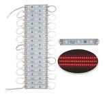 Kit 20 Módulo Led 3 Led Vermelho 5050 12v 0,72w Resinado - Pci Eletroparts